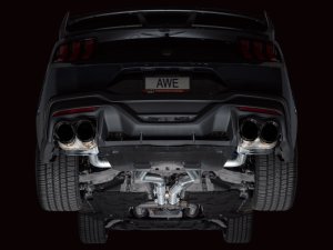 Ford Mustang Performance Exhaust - AWE Tuning - SwitchPath Cat Back - Diamond Black - 2024+